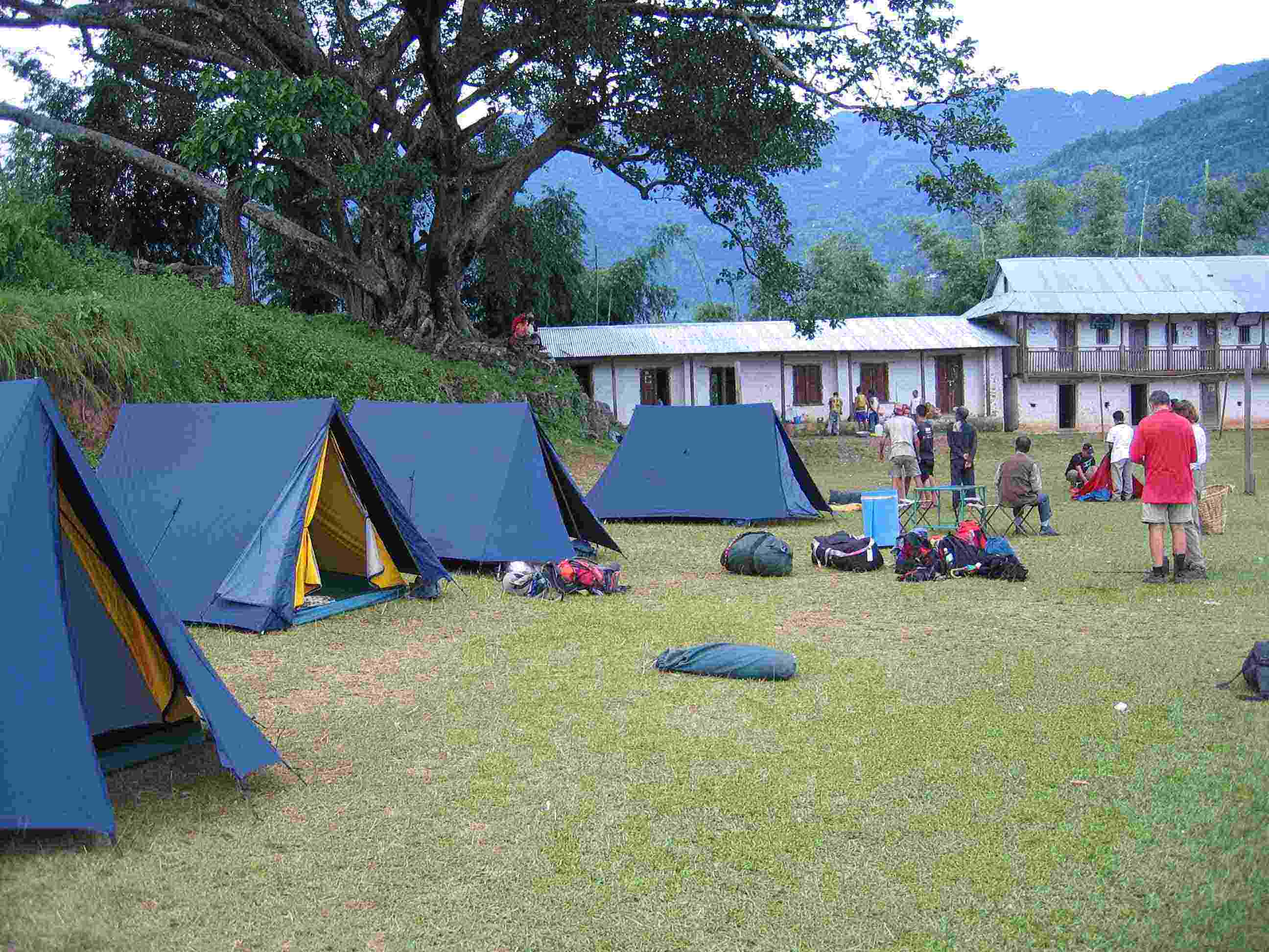 Camping, Phulbari school